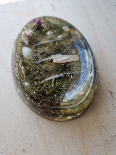 Mydelniczka z naturalnymi roślinami – unikatowy design | duża