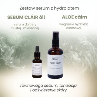 Zestaw serum i hydrolat: równowaga sebum, tonizacja i odświeżenie skóry
