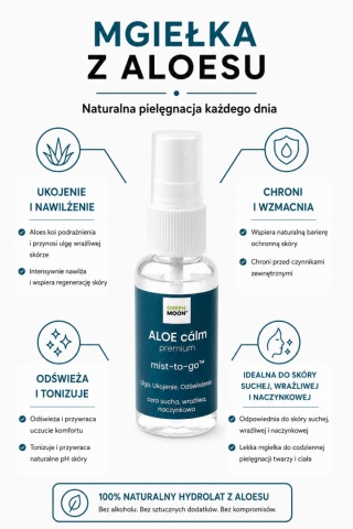 Mgiełka do skóry suchej, wrażliwej i naczynkowej – ALOE cálm premium 30 ml