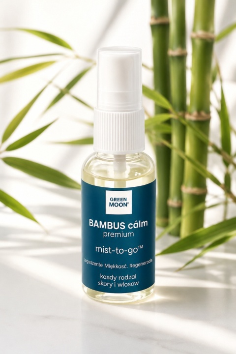 GREEN MOON® BAMBUS cálm premium – naturalna mgiełka bambusowa do twarzy, ciała i włosów