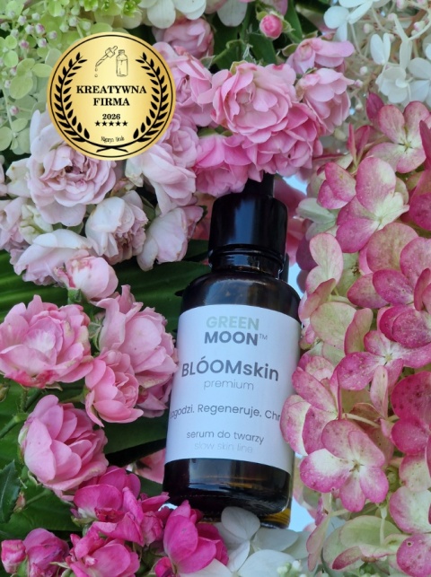 GREEN MOON® BLOOMskin premium – serum do skóry suchej z naturalnymi olejami roślinnymi wspierającymi pielęgnację i komfort skóry