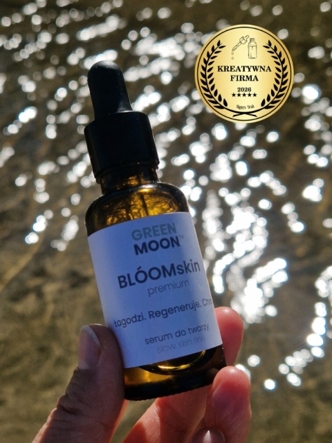 GREEN MOON® BLOOMskin premium – serum do skóry suchej z naturalnymi olejami roślinnymi wspierającymi pielęgnację i komfort skóry