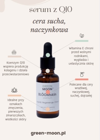 Serum do skóry suchej z Q10 – BLÓOMskin premium 30 ml