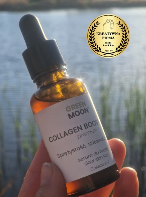 GREEN MOON® COLLAGEN BOOST élixir premium – serum do twarzy z kolagenem roślinnym i witaminą C