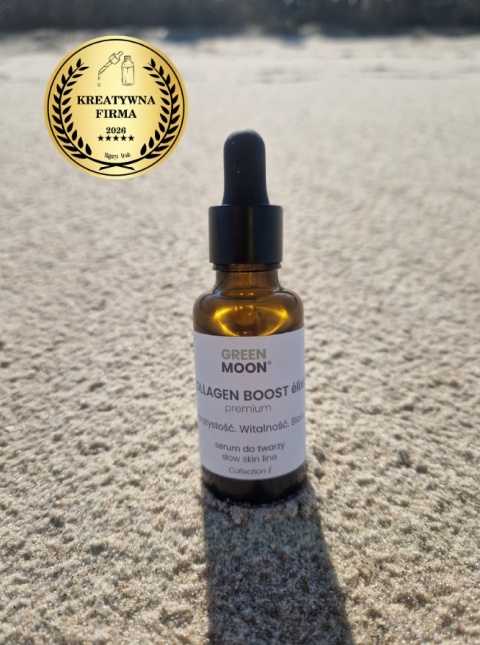 GREEN MOON® COLLAGEN BOOST élixir premium – serum do twarzy z kolagenem roślinnym i witaminą C