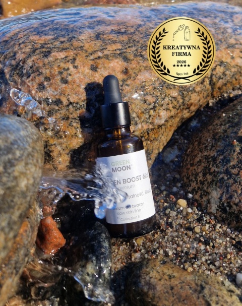 GREEN MOON® COLLAGEN BOOST élixir premium – serum do twarzy z kolagenem roślinnym i witaminą C