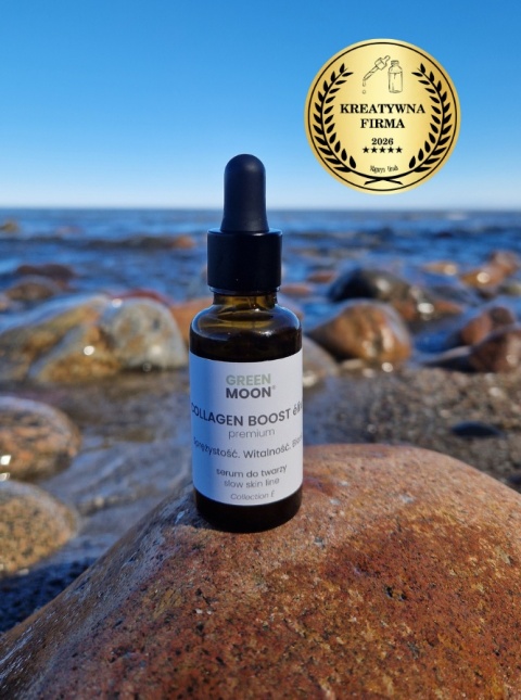 GREEN MOON® COLLAGEN BOOST élixir premium – serum do twarzy z kolagenem roślinnym i witaminą C