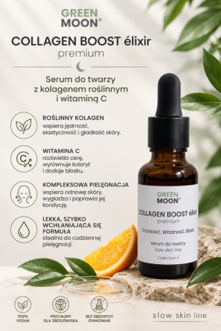 Serum do twarzy z kolagenem i witaminą C – COLLAGEN BOOST élixir premium 30 ml