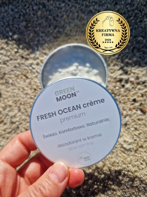 GREEN MOON® FRESH OCEAN crème premium – naturalny dezodorant w kremie w puszce aluminium