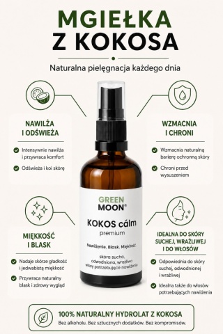 Mgiełka kokosowa do skóry suchej i wrażliwej – KOKOS cálm premium