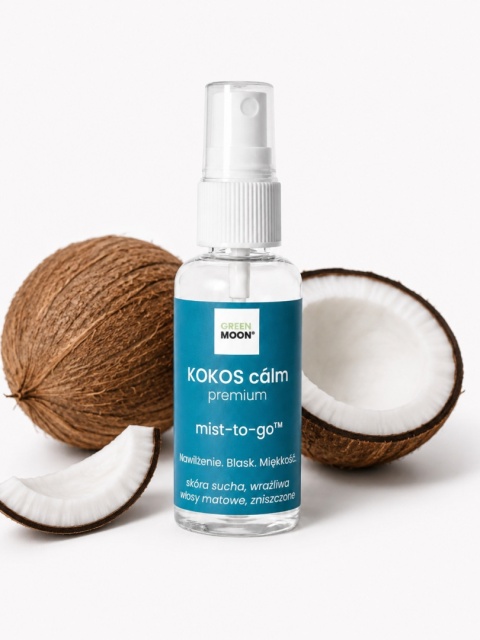 GREEN MOON® KOKOS cálm premium – naturalna mgiełka kokosowa do twarzy, ciała i włosów