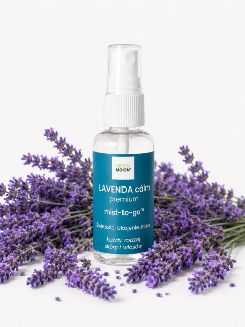 GREEN MOON® LAVENDA cálm premium – naturalna mgiełka lawendowa do twarzy, ciała i włosów