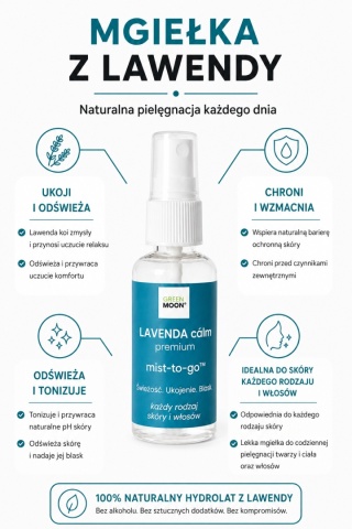 Mgiełka do każdego rodzaju skóry i włosów – LAVENDA cálm premium 30 ml