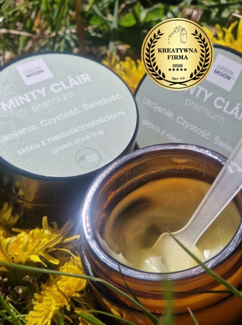 GREEN MOON® MINTY CLÁIR premium – maść pielęgnacyjna do skóry problematycznej i z niedoskonałościami