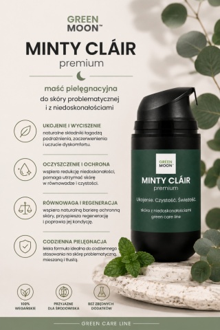 Maść do skóry problematycznej i z niedoskonałościami – MINTY CLÁIR premium 50 ml