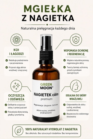 Mgiełka z nagietka do skóry suchej, wrażliwej i podrażnionej – NAGIETEK cálm premium