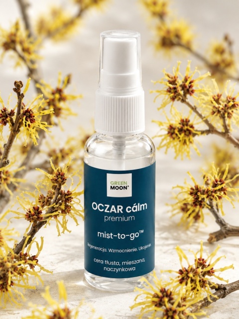 GREEN MOON® OCZAR cálm premium – naturalna mgiełka z hydrolatem oczaru do twarzy, ciała i włosów