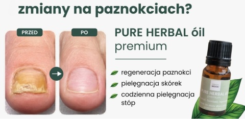 GREEN MOON® PURE HERBAL óil premium – olejek do pielęgnacji skóry z problemami i niedoskonałościami