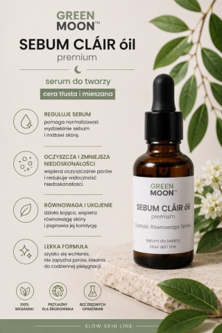 Serum do cery tłustej i mieszanej – SEBUM CLÁIR óil premium 30 ml