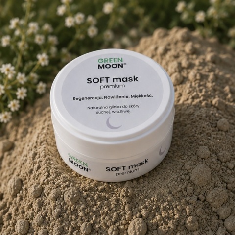 Glinka do skóry suchej i wrażliwej – SOFT mask premium 50 g