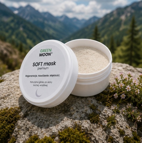 Glinka do skóry suchej i wrażliwej – SOFT mask premium 50 g