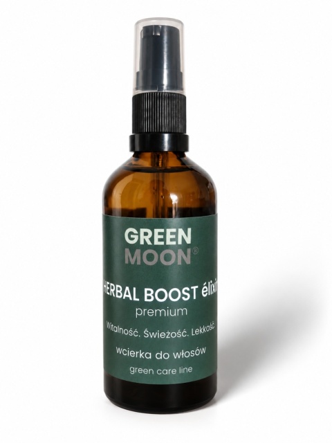 GREEN MOON® HERBAL BOOST élixir – wcierka do skóry głowy i włosów wśród polnych kwiatów