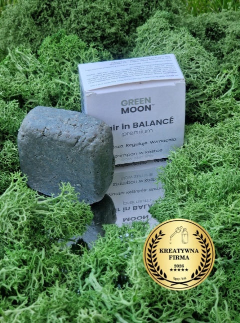 GREEN MOON® hair in BALANCE premium – szampon w kostce do codziennej pielęgnacji włosów