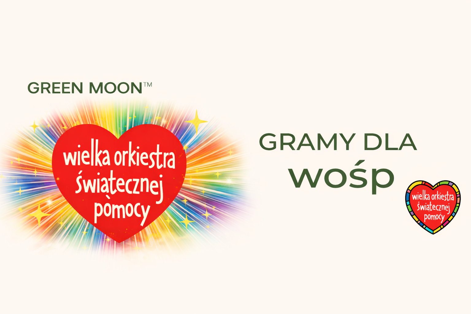 GREEN MOON® gra dla WOŚP – 34. Finał i pomoc dla najmłodszych ❤️