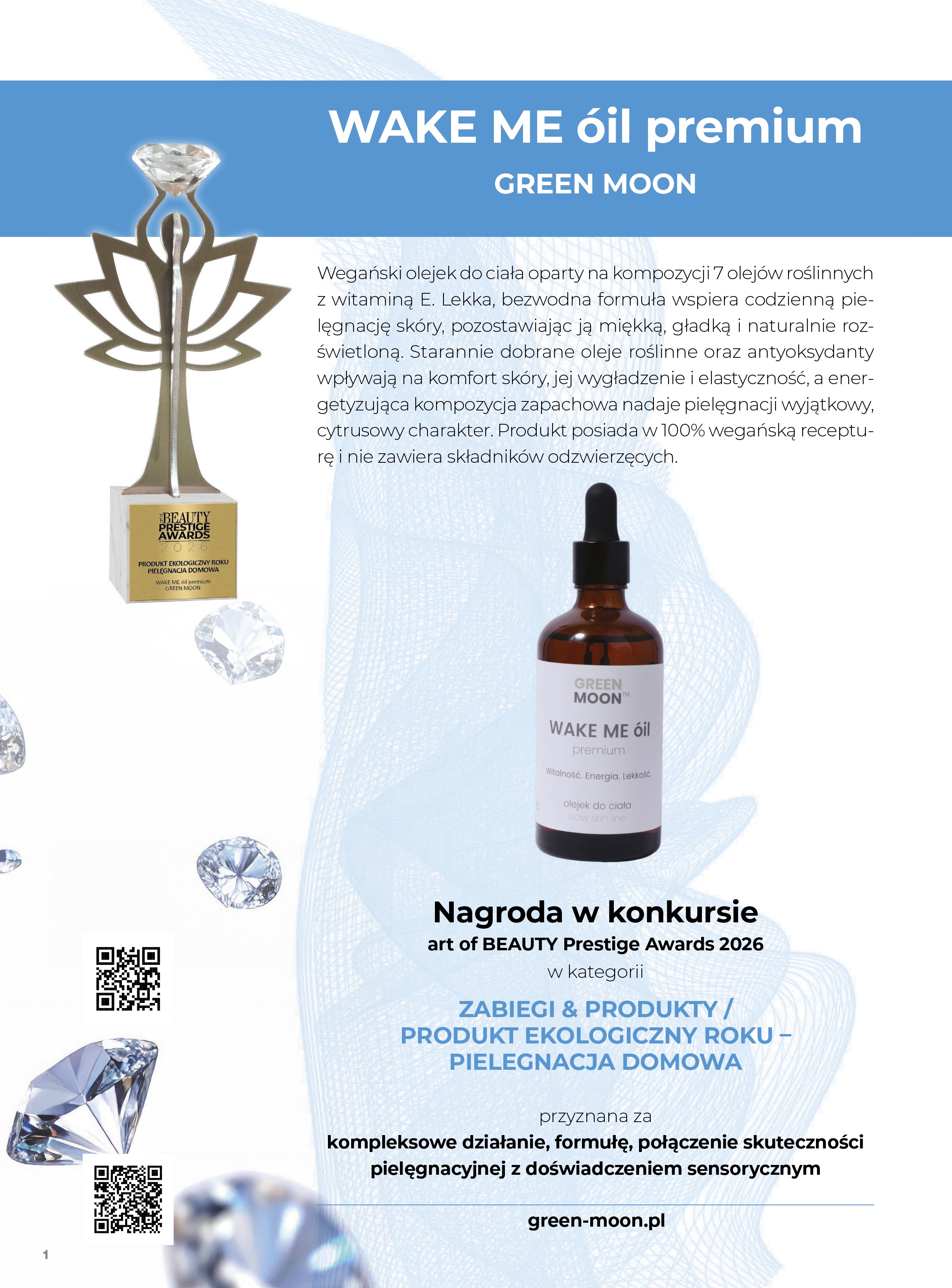 🏆  WAKE ME óil premium nagrodzony w art of BEAUTY Prestige Awards 2026 ✨