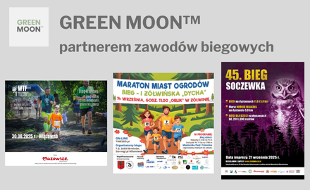 GREEN MOON™ partnerem biegów – wspieramy sport, zdrowie i ekologię 🌿✨